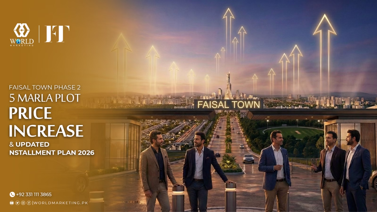 Faisal town Phase 2 5 Marla plot prices increase