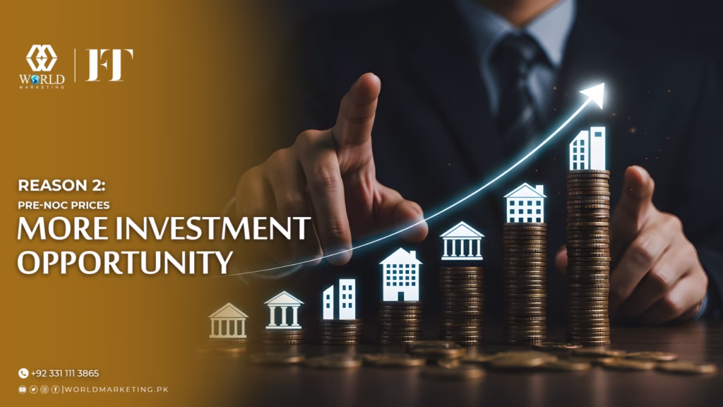Reason 2: Pre-Noc Prices More Investment Opportunity | 11 Reasons to Invest in Faisal Town Phase 2 | World Marketing