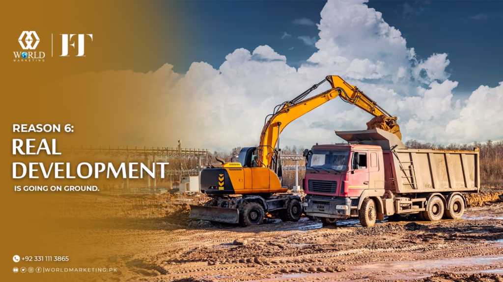 Reason 6 Real Development is Going on Ground | 11 Reasons To invest in Faisal town phase 2 | World Marketing